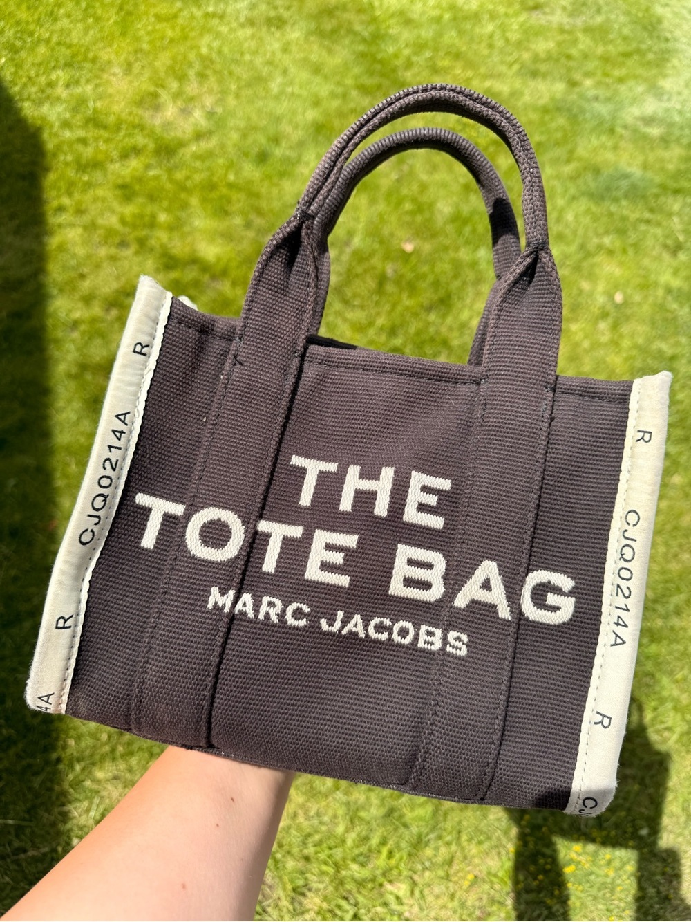Marc Jacob’s Small black Jacard tote